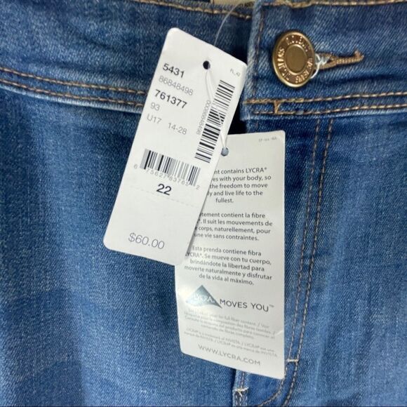 NWT DC Jeans Skinny Slightly Curvy Skinny Leg Plus Size 22 Penningtons - Picture 5 of 11